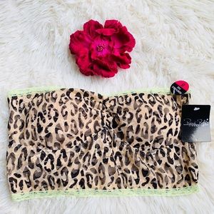 Rene Rofe Leopard & Neon Print Bralette